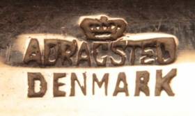 Маленькое блюдечко с монетой 2 кроны 1875г, Дания