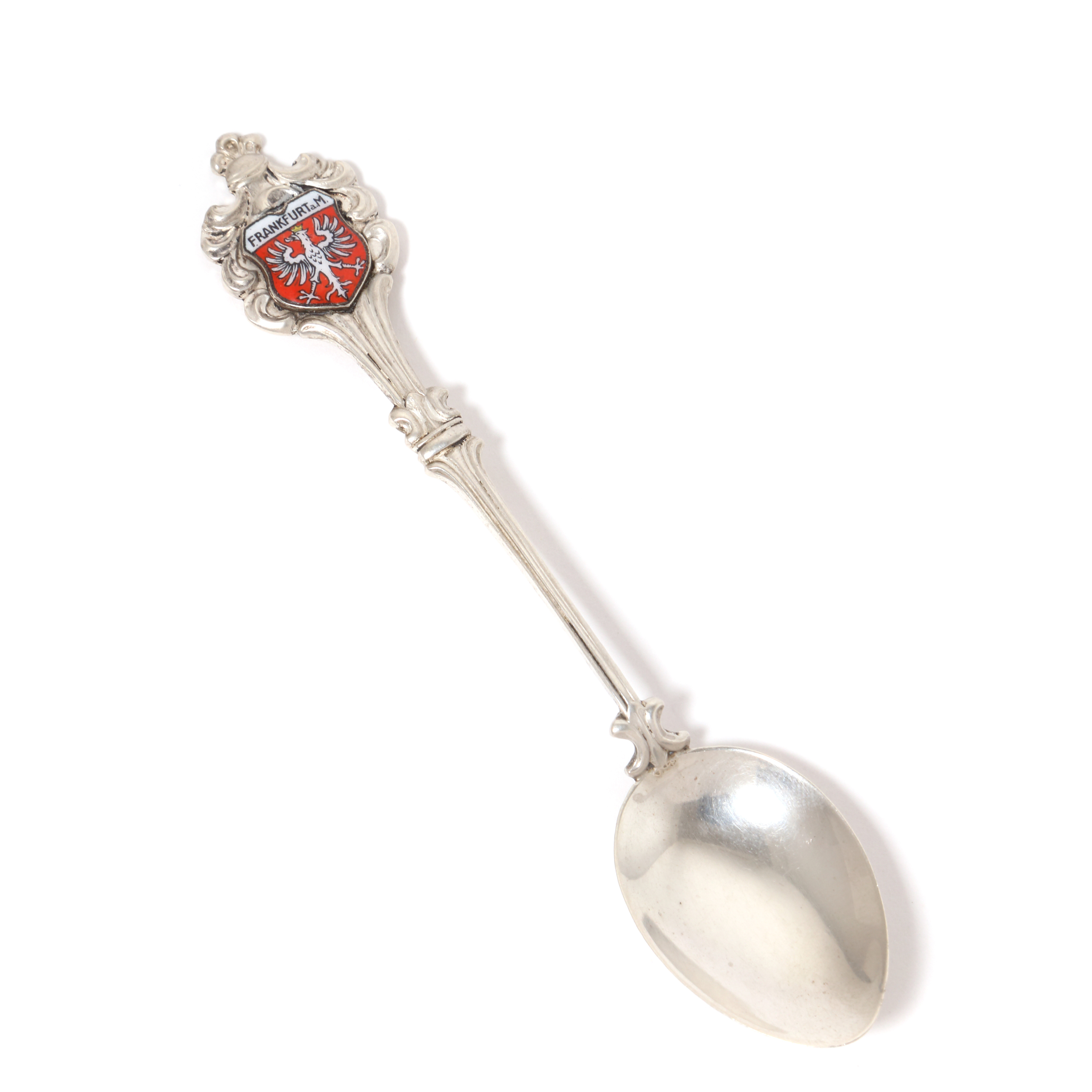 Серебряная сувенирная кофейная ложка. Германия . - SilverRoom.ru