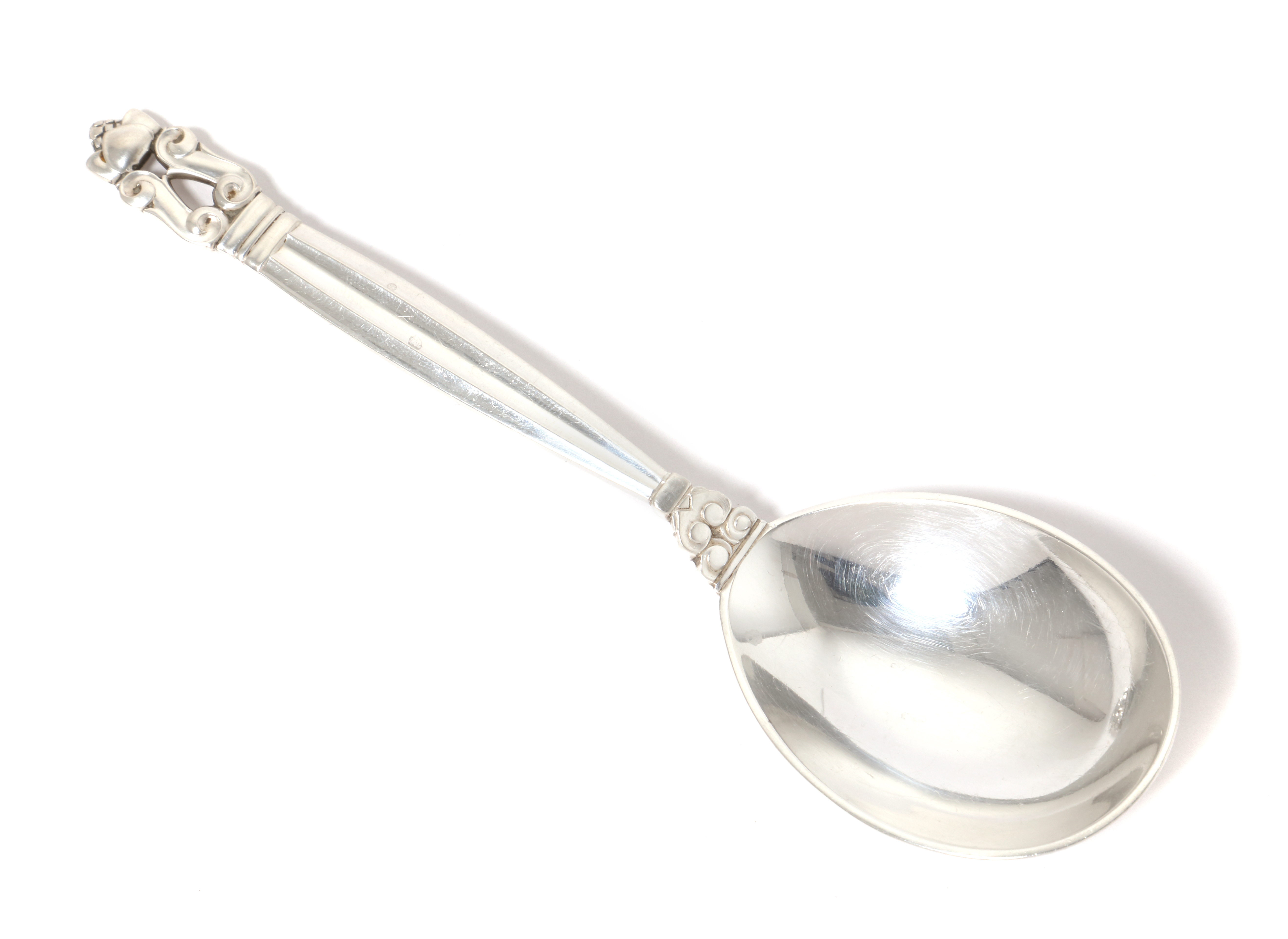 Серебряная сервировочная ложка. Дания, 1931 год - SilverRoom.ru