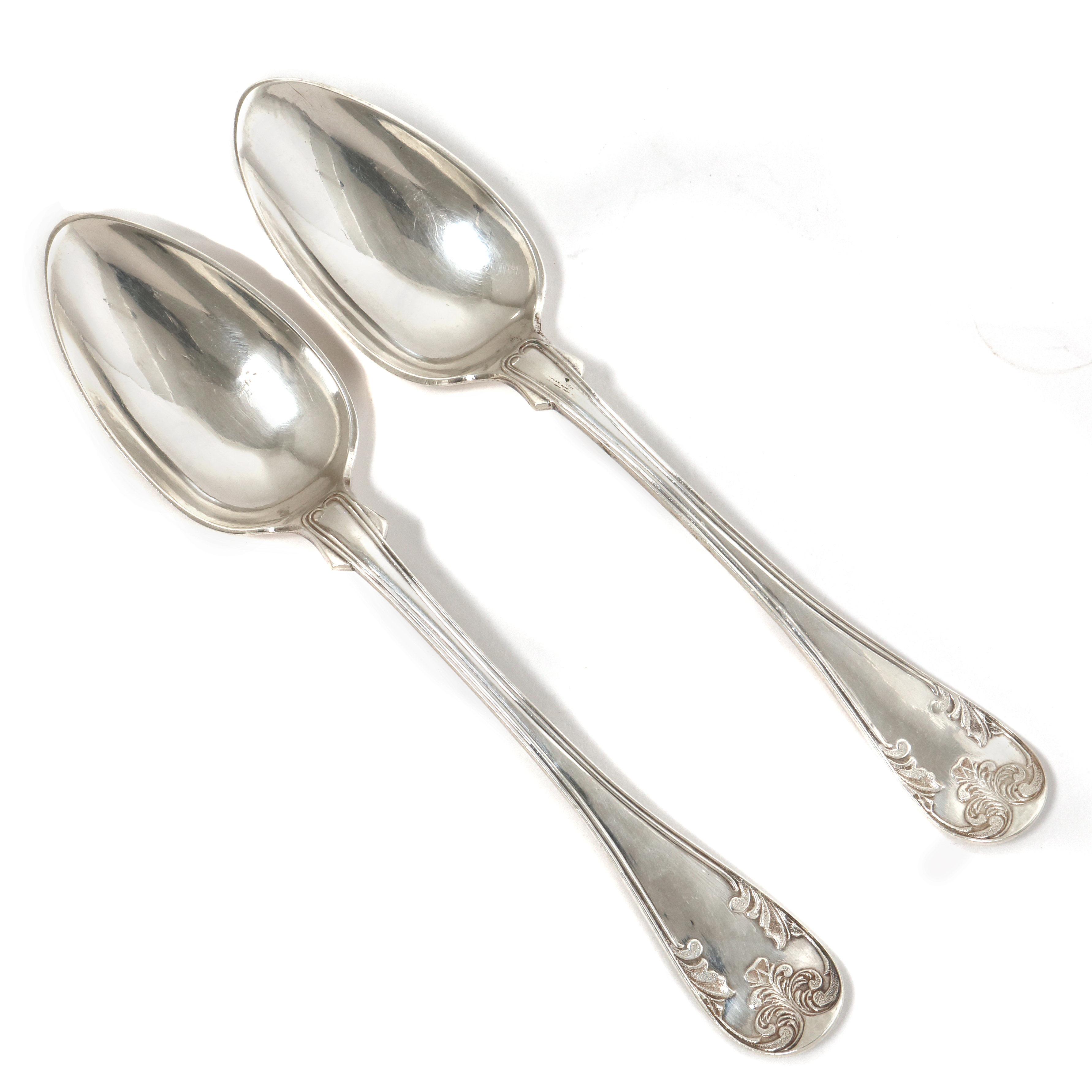 Серебряные обеденные ложки, 2 шт. Швеция, 1899 год. - SilverRoom.ru