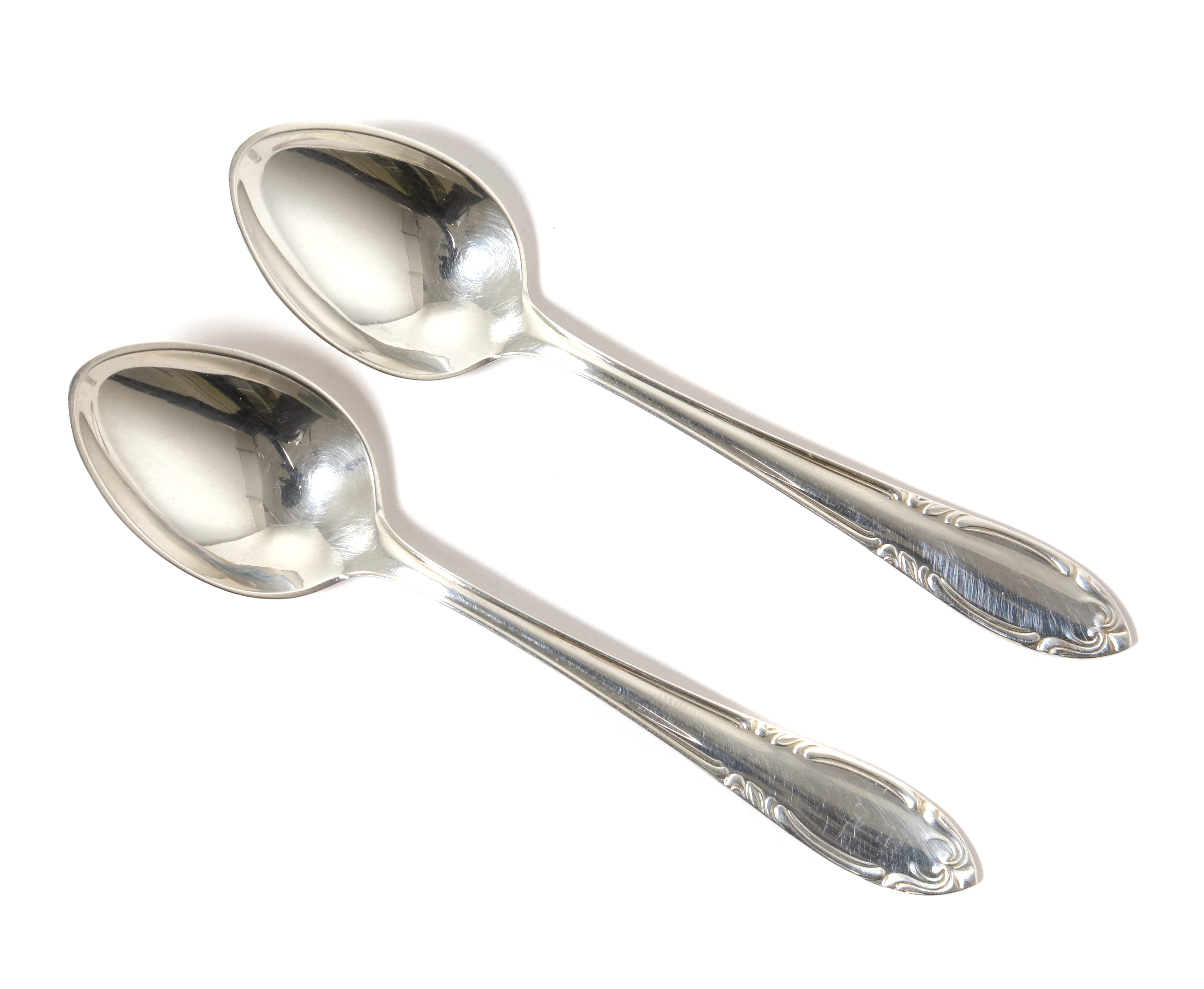 Серебряные чайные ложки, 2 шт. Швеция, 1935 год - SilverRoom.ru